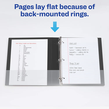 Avery Durable View 3 Ring Binder, 1 Inch Slant Rings, 1 Green Binder (17832) 1